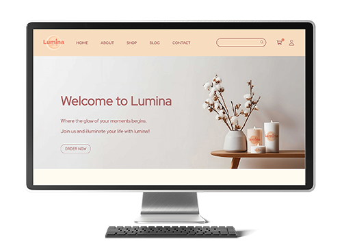 Lumina online shopping Website