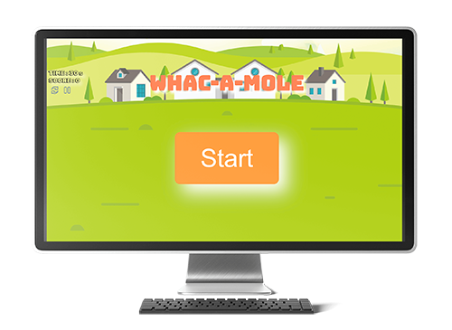 Whac-A-Mole Website Game